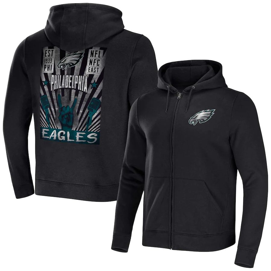 Men 2023 NFL Philadelphia Eagles black Sweatshirt style 1031->philadelphia eagles->NFL Jersey